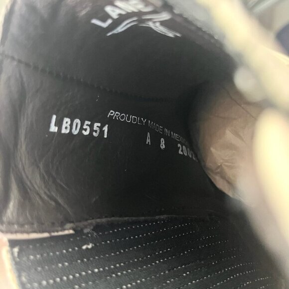 Lane CHELSEA Womens Cowboy Bootie 8 Western Pale Ivory Short Cowgirl Ankle Boots - Picture 10 of 12